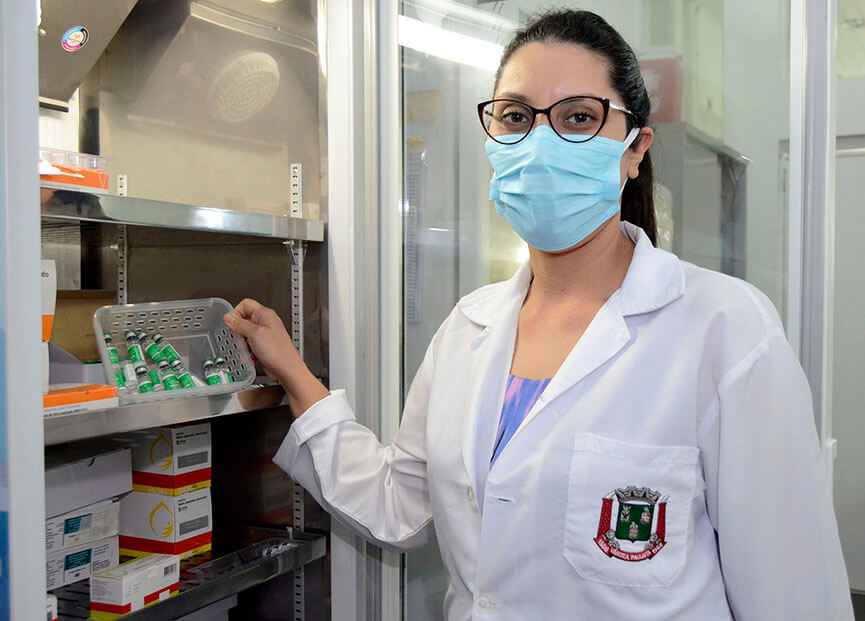 Vacinação em Várzea Paulista. (Foto: Divulgação)