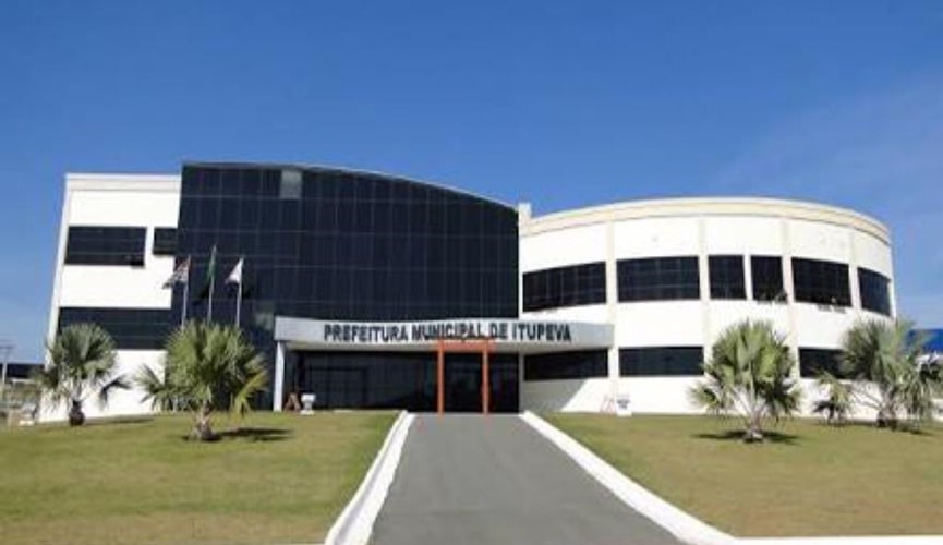 Fachada do paço municipal de Itupeva