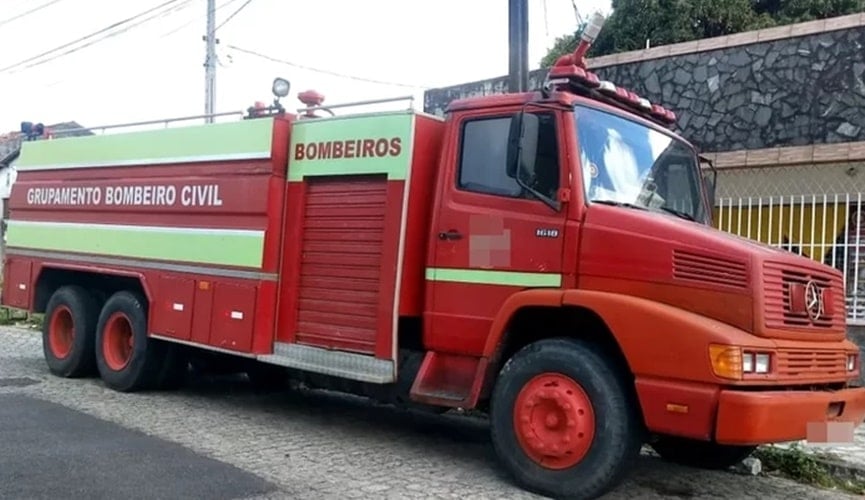 Foto de caminhão de incêndio