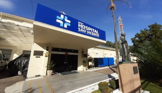 Fachada do Hospital São Vicente de Jundiaí