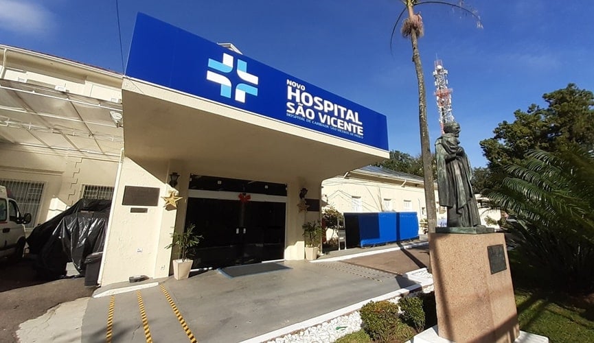 Fachada do Hospital São Vicente de Jundiaí