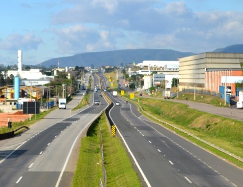 Vista da cidade a partir da rodovia Dom Gabriel