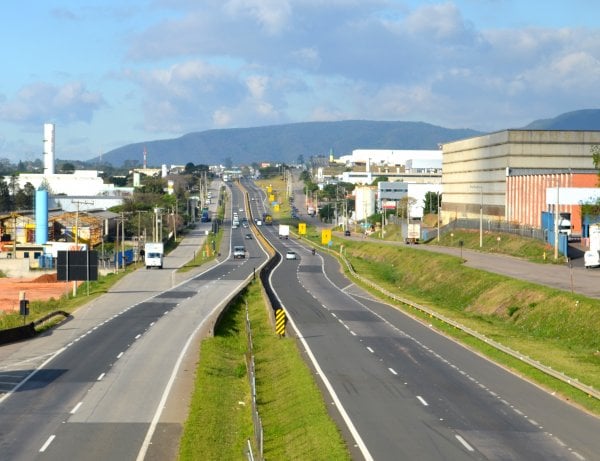 Vista da cidade a partir da rodovia Dom Gabriel