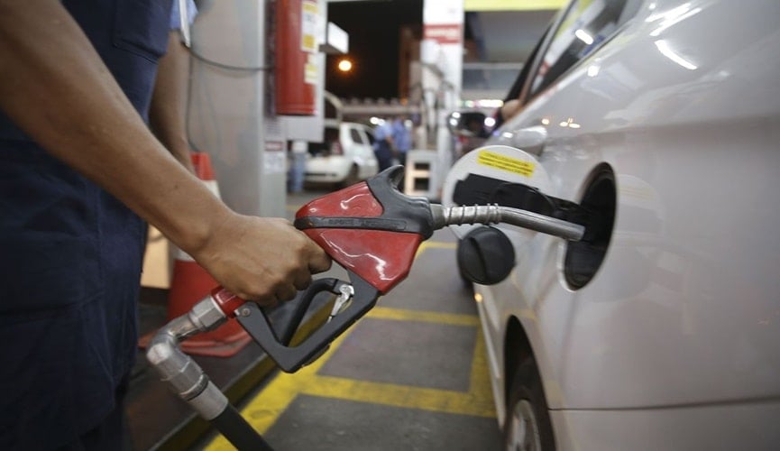 Foto de bomba de posto de gasolina