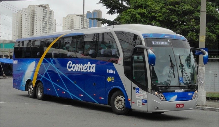 Foto de ônibus de sp em via