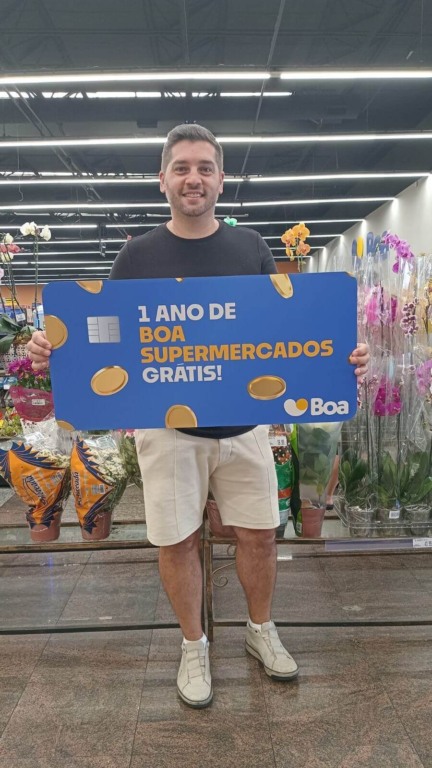 Clientes ganham um ano de compras com campanha do Boa Supermercados