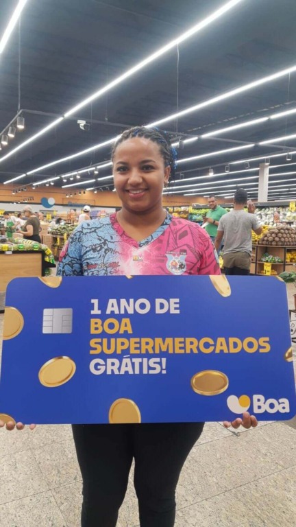 Clientes ganham um ano de compras com campanha do Boa Supermercados