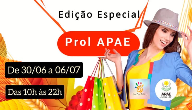 Banner de divulgação da APAE Jundiaí