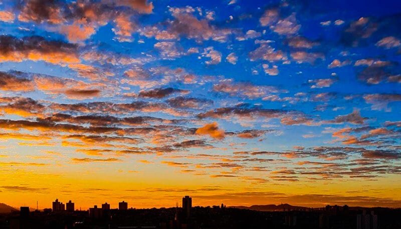 Foto do nascer do sol em Jundiaí Foto do nascer do sol em Jundiaí