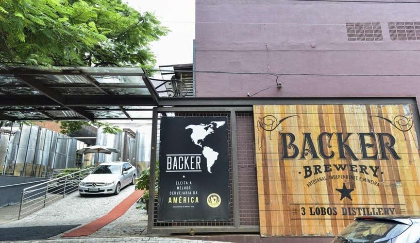 Fachada da cervejaria backer em Belo Horizonte