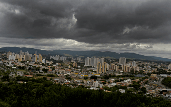 Tempo fechado em Jundiaí