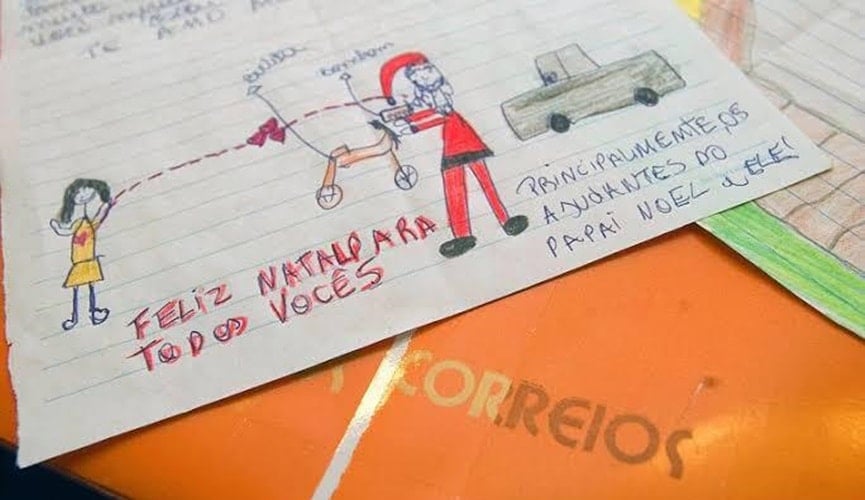 Correios lança campanha de natal para presentear crianças carentes
