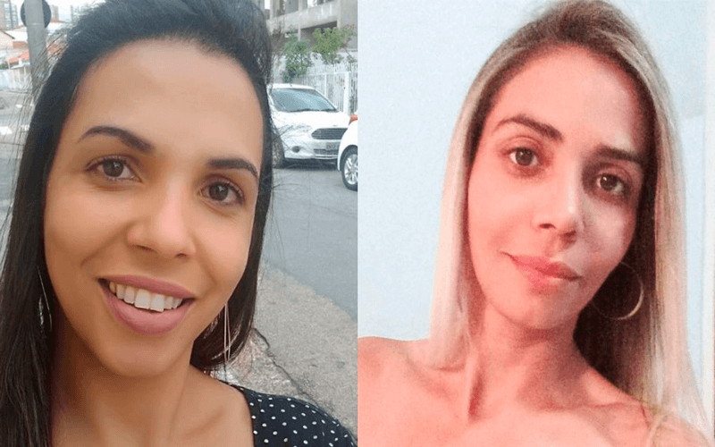 Liliane Malachias (à esq.) e Ellen Daniela (à dir.) morreram ainda no local. (Foto: Reprodução/Facebook)