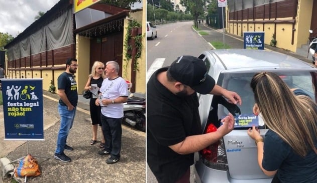 Campanha ‘Festa Legal Não Tem Rojão’ engaja novos apoiadores desde a virada do ano