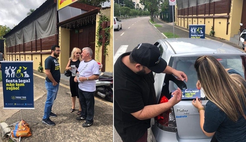 Campanha ‘Festa Legal Não Tem Rojão’ engaja novos apoiadores desde a virada do ano