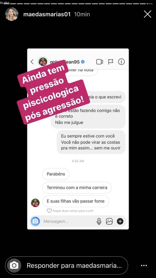 print de conversa do Instagram