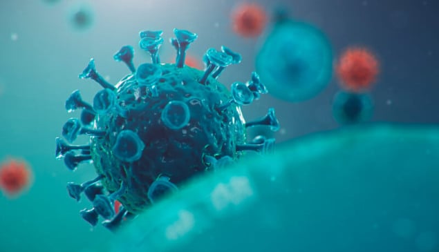 Desenho gráfico do vírus