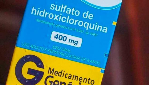 Rótulo do medicamento hidroxicloroquina