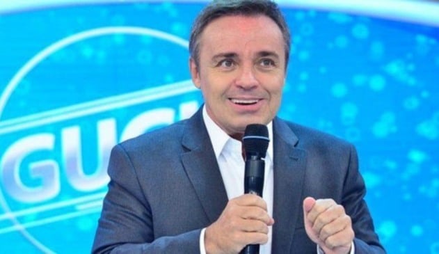 Gugu apresentando programa de TV