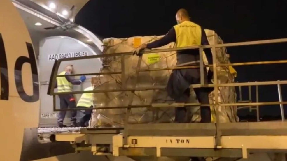 Entrega de doses da vacina Pfizer