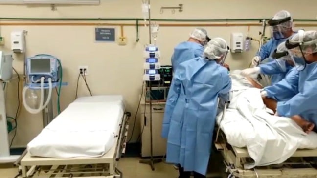 Foto de atendimento hospitalar