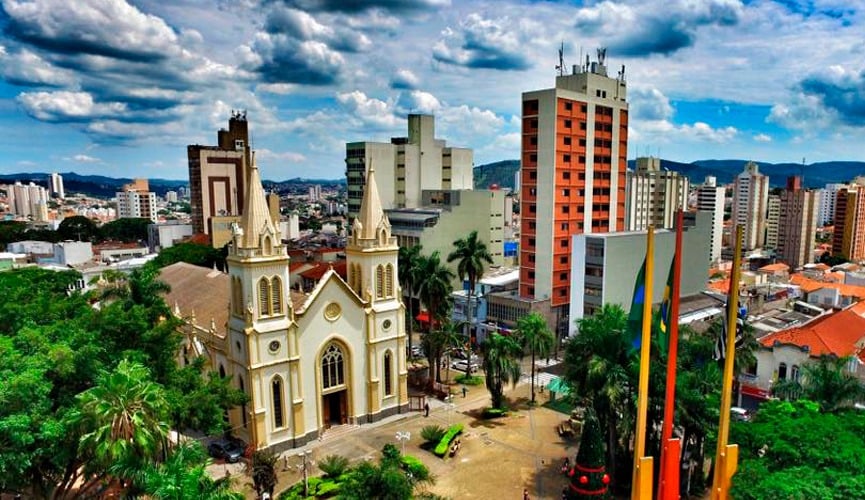 Catedral de Jundiaí vista de cima
