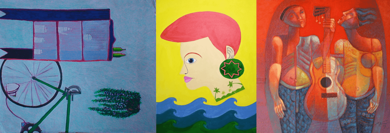 Imagens de obras de artes coloridas