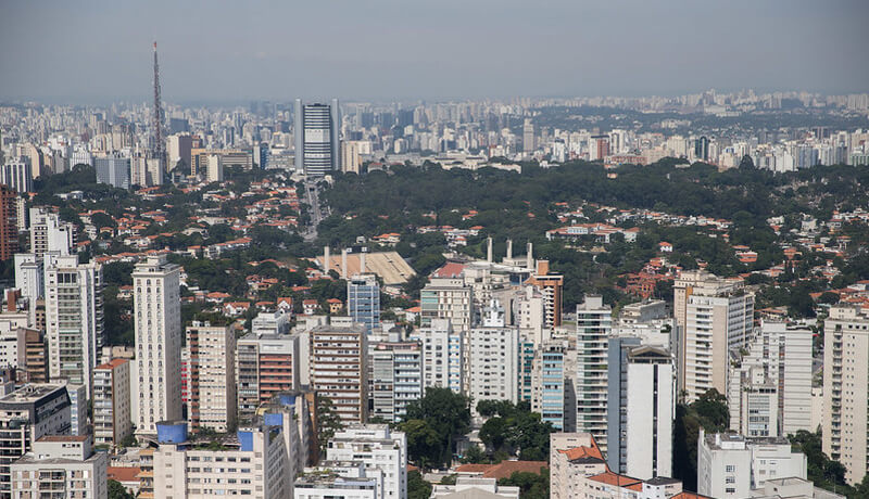 Cidade de São Paulo em imagem panorâmica Cidade de São Paulo em imagem panorâmica