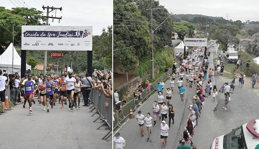 1,3 mil atletas participam da Corrida da Uva em Jundiaí