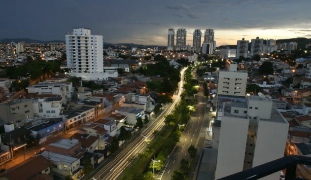 Foto aérea de Jundiaí