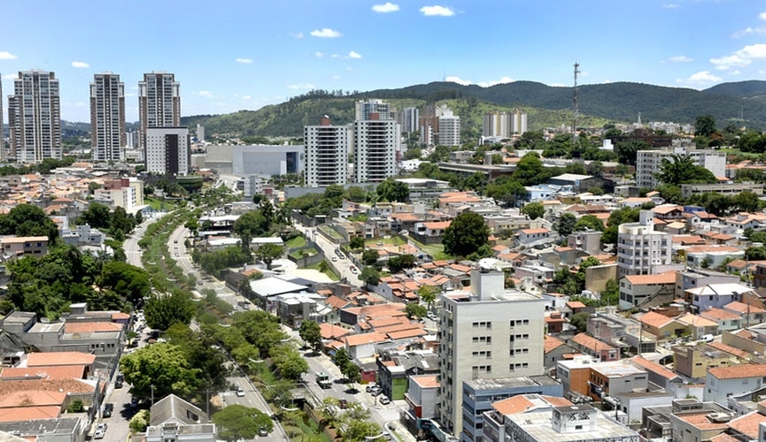 Foto aérea de Jundiaí