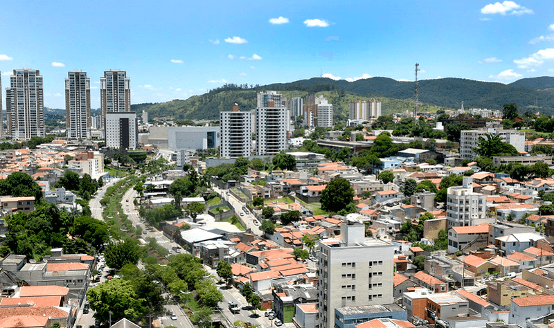 Imagem aérea da região da Nove de Julho