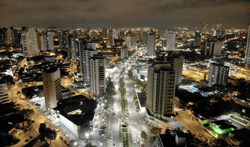 Foto aérea da Nove de Julho, em Jundiai