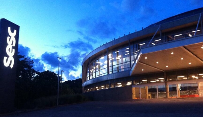 Fachada do Sesc Jundiaí