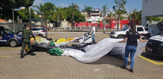O material recolhido foi enviado para Gerenciamento de Resíduos Sólidos de Jundiaí 