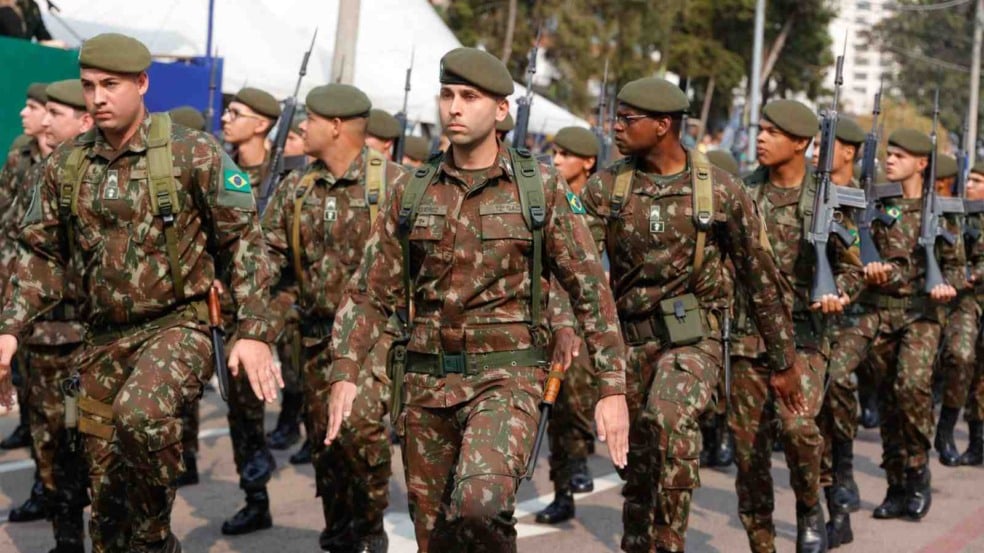 Soldados em Desfile de 7 de Setembro.
