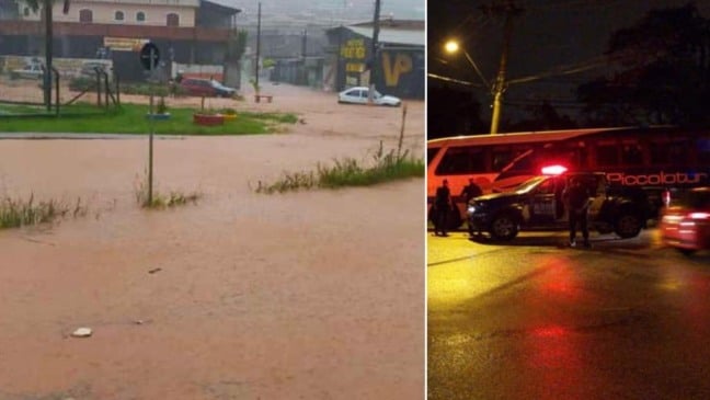 Equipe da Defesa Civil e Guarda Civil Municipal de prontidão para atender ocorrências