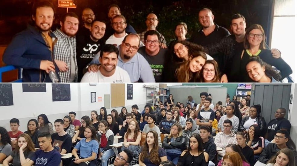 pessoas reunidas para uma foto