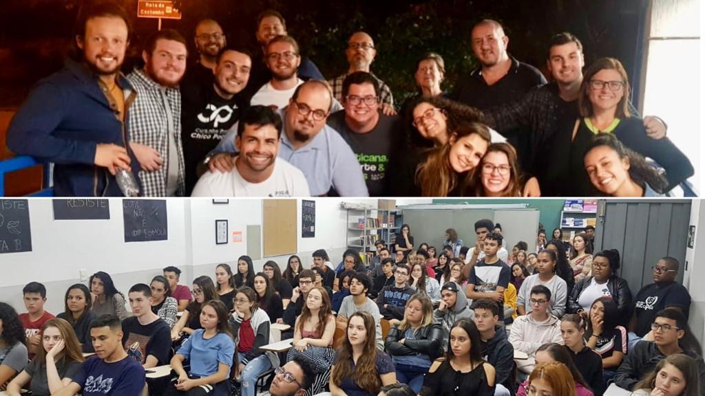 pessoas reunidas para uma foto