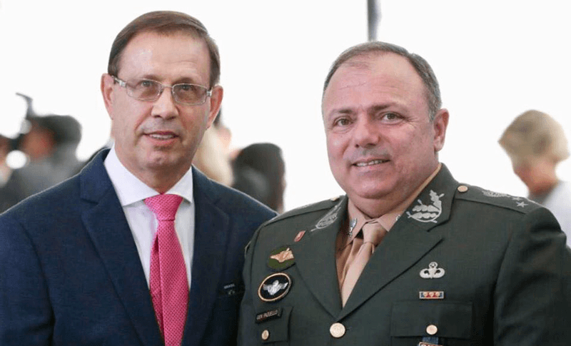 Carlos Wizard e Eduardo Pazuello Carlos Wizard e Eduardo Pazuello