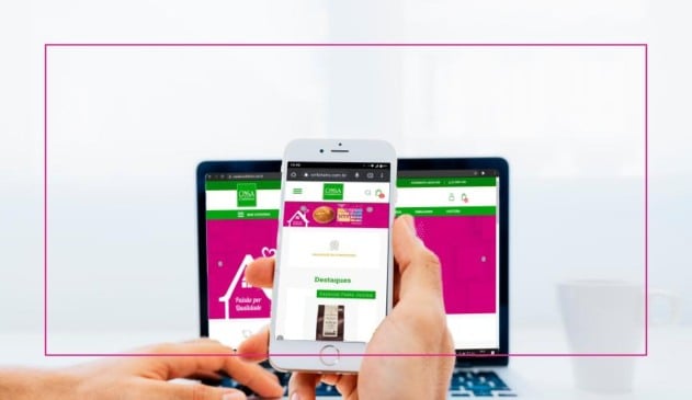 Arte de divulgação do site da Casa do Confeiteiro