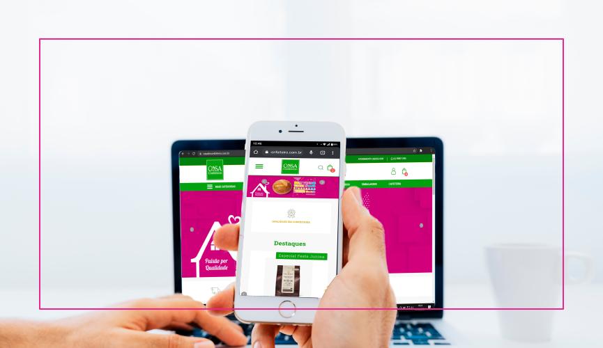 Arte de divulgação do site da Casa do Confeiteiro