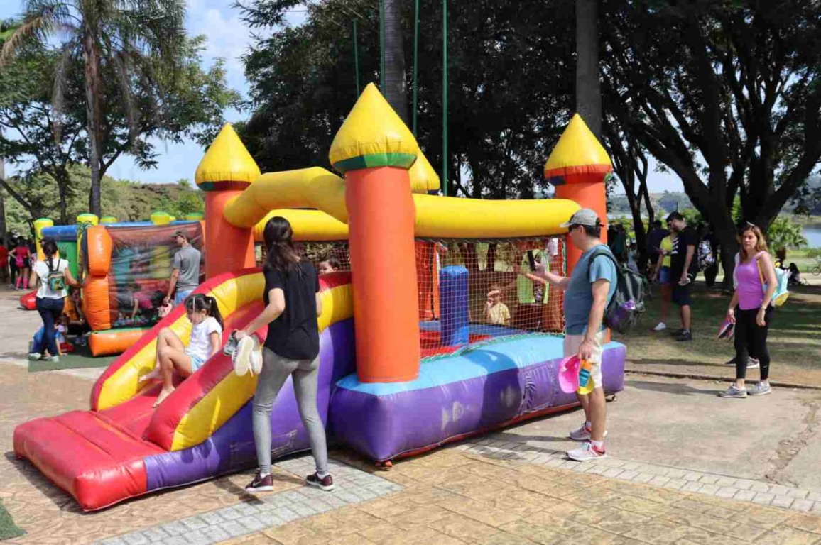 A Praça Pôr do Sol vai receber muitos brinquedos infláveis e recreação durante todo o dia. Foto: Prefeitura de Jundiaí