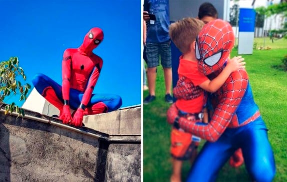A melhor parte é o sorriso das crianças - diz jundiaiense cosplayer de Homem-Aranha