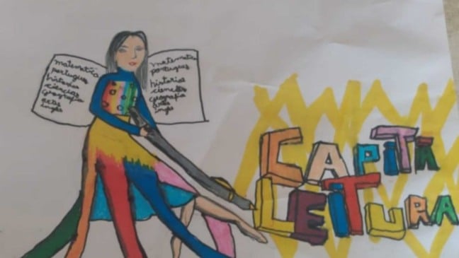 Desenho de super-heroína