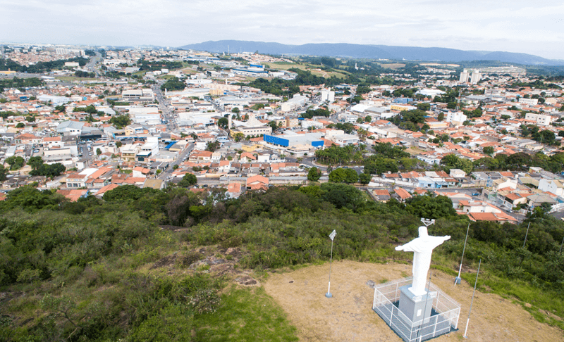 Visão aérea do município de Itupeva