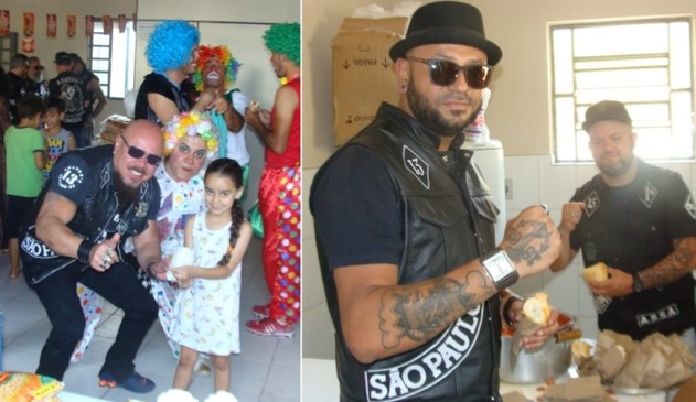 Motoclube faz festa solidária e garante diversão das crianças em Jundiaí