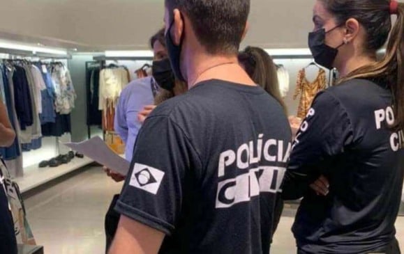 Policia Civil do Ceará na Loja Zara em Fortaleza