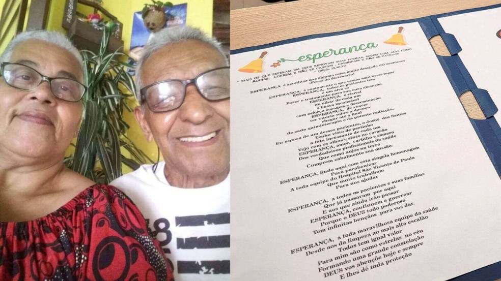 Acompanhante escreve poema para equipe da Radioterapia do Hospital São Vicente Acompanhante escreve poema para equipe da Radioterapia do Hospital São Vicente