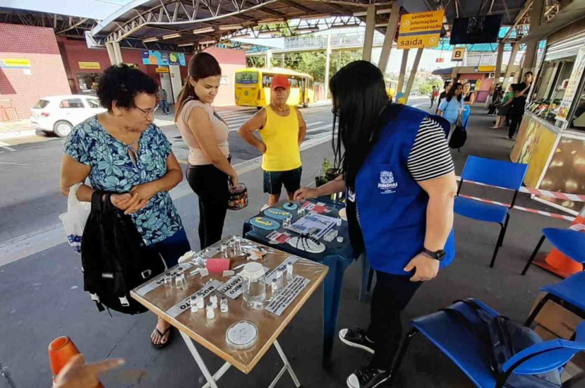 Terminal Hortolândia recebe ação da Prefeitura de Jundiaí sobre conscientização contra a dengue
